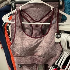💜NWT💜VS PINK Large Sports Bra 2/$45